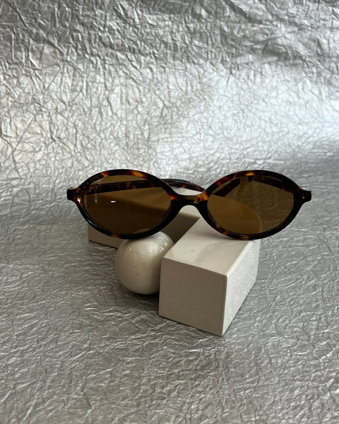 Oval Brown Sunglasses