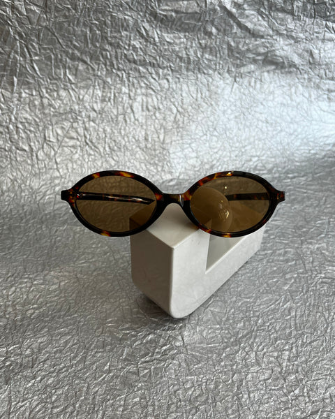 Oval Brown Sunglasses