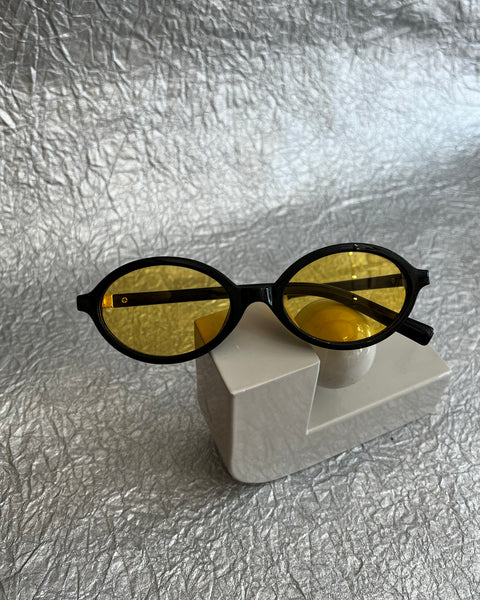 Oval Black Sunglasses