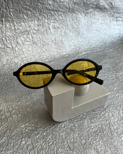 Oval Black Sunglasses