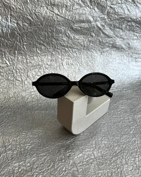 Oval Black Sunglasses