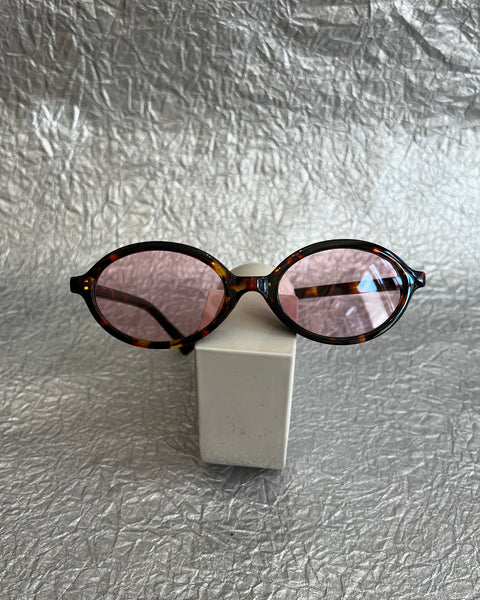 Oval Turquoise Tortoiseshell Sunglasses