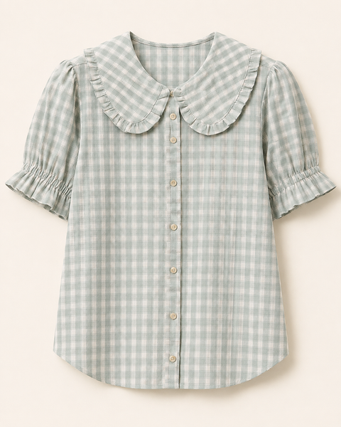 Arden Gingham Blouse
