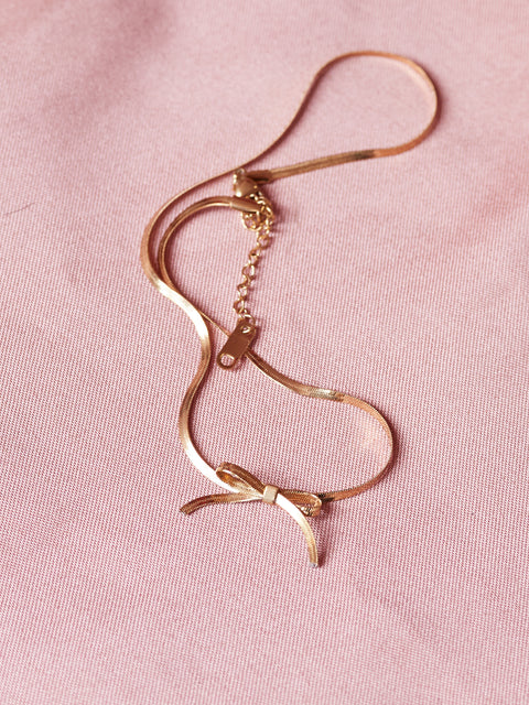 Bow Snake Necklace