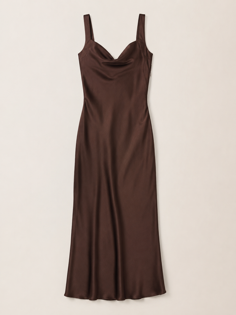 Camille Satin Maxi Dress