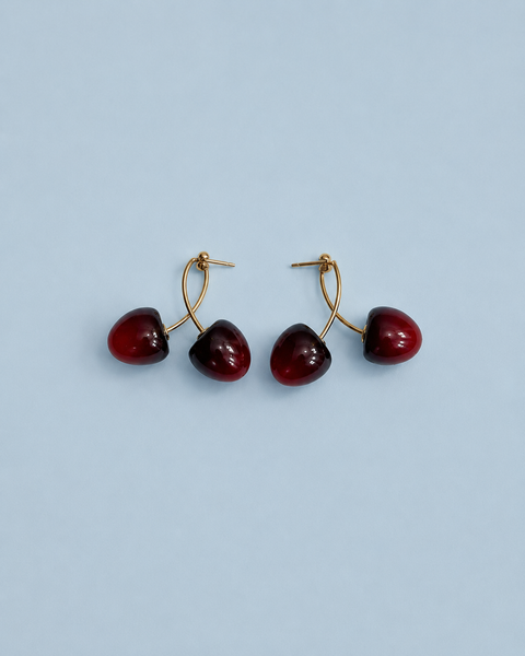 Cherry Drop Earrings