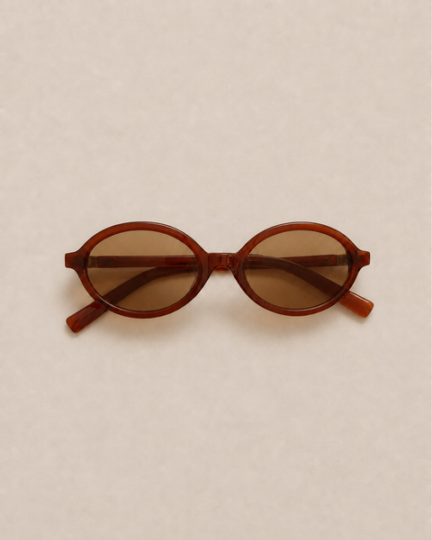 Cinnamon Oval Sunglasses