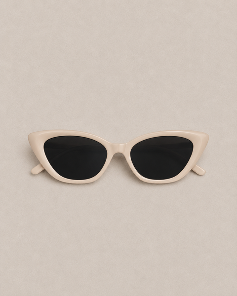 Cream Cat Eye Sunglasses