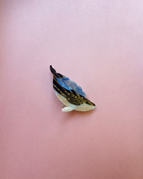 Celestial Whale Claw Hair Clip