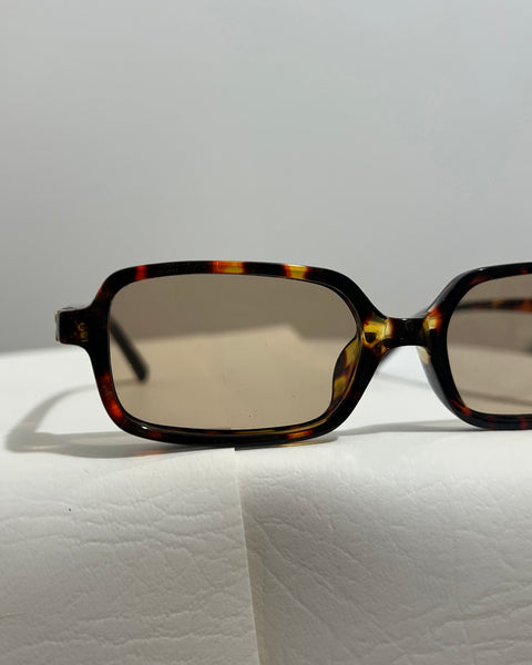 Rectangular Tortoiseshell Sunglasses