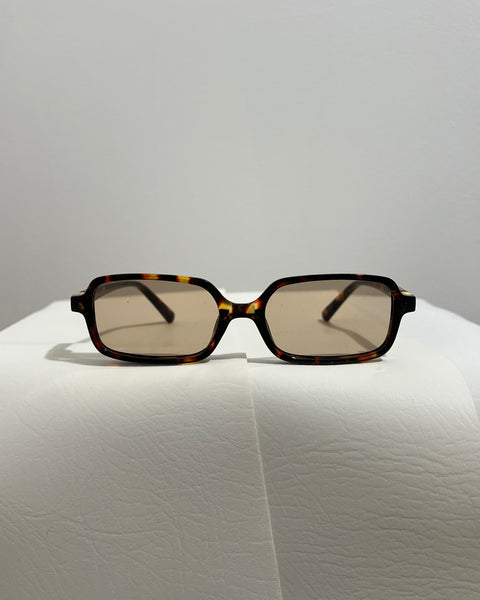 Rectangular Tortoiseshell Sunglasses