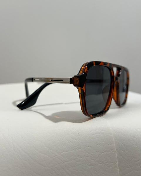 Aviator Tortoiseshell Wire Sides Sunglasses