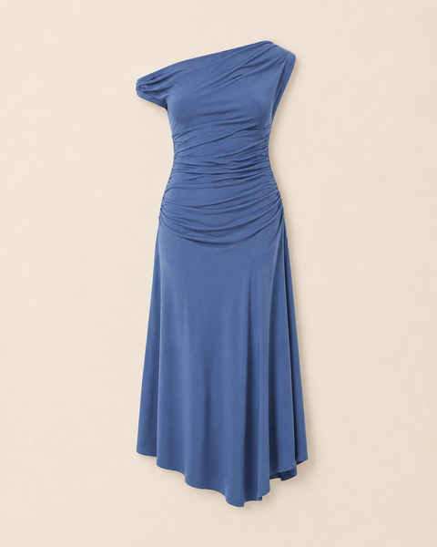 Monroe One Shoulder Midi Dress