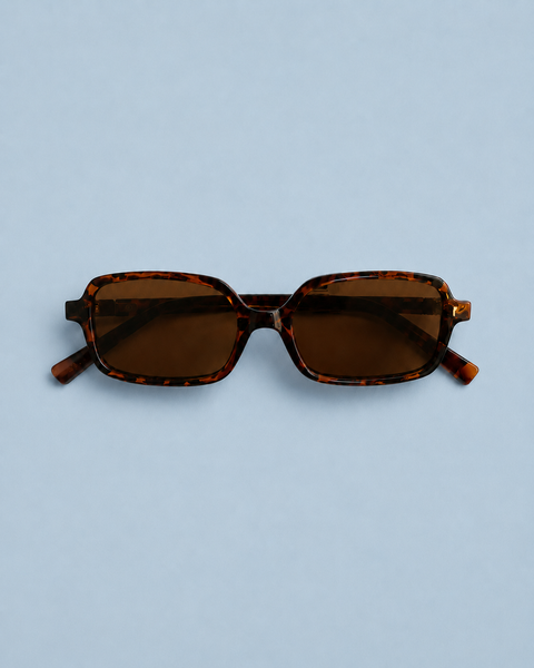 Rectangular Tortoise Sunglasses