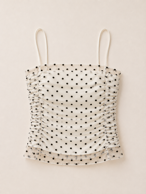Roxie Dot Mesh Top