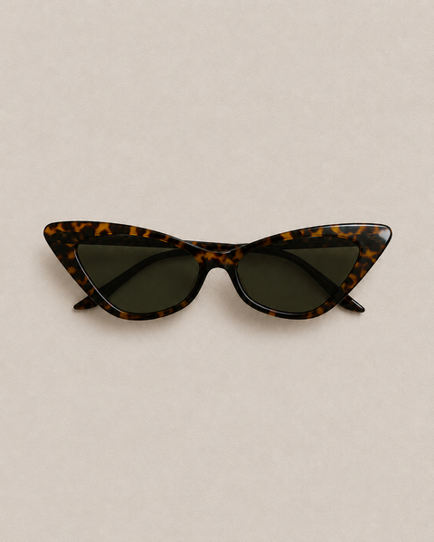 Tortoise Cat-Eye Sunglasses
