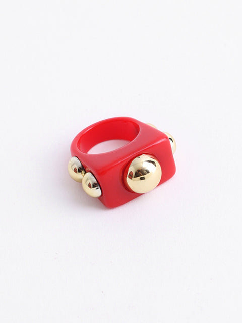 Chunky Rectangle Bulb Ring