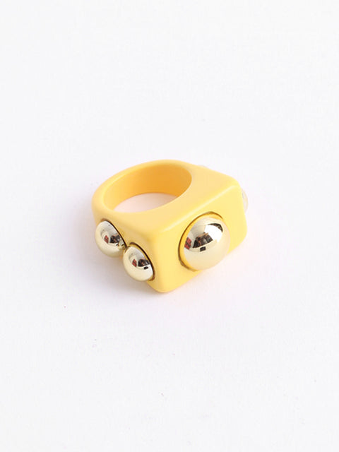 Chunky Rectangle Bulb Ring