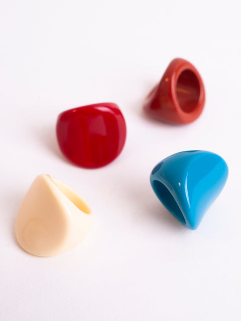 Oversized Signet Acrylic Ring