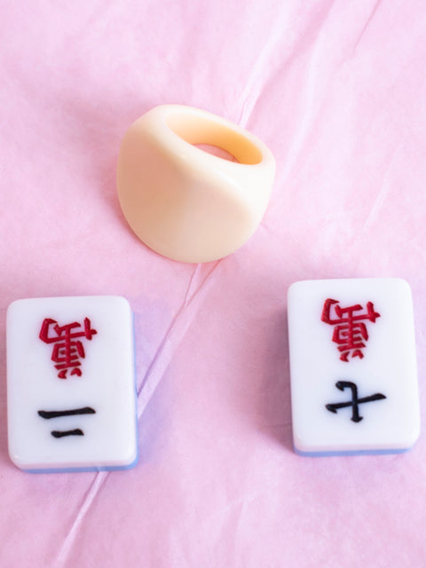 Oversized Signet Acrylic Ring