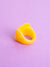Chunky Yellow Marbled Ring