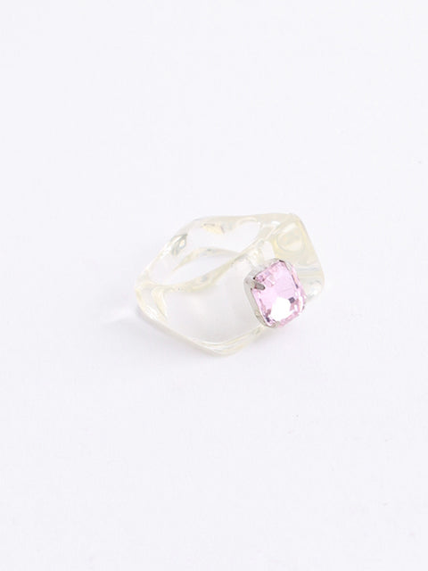 Gem Asymmetrical Acrylic Ring