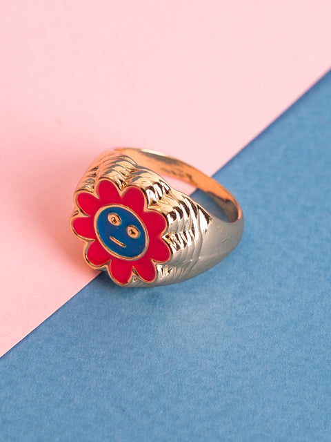 Flower Chunky Ring