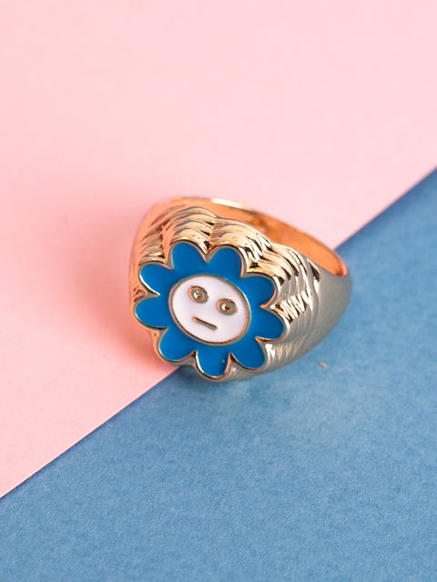 Flower Chunky Ring