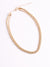 #double twisted gold necklace