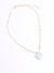 #heart pendant blue necklace