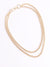 #party on gold chain necklace