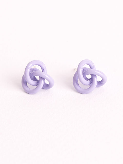Purple Knot Stud Earring!