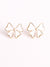 White Bow Large Stud Earring!