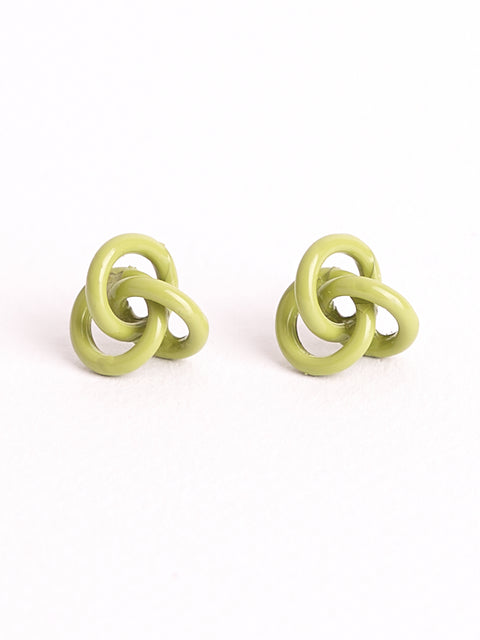 Sage Green Knot Stud Earring!