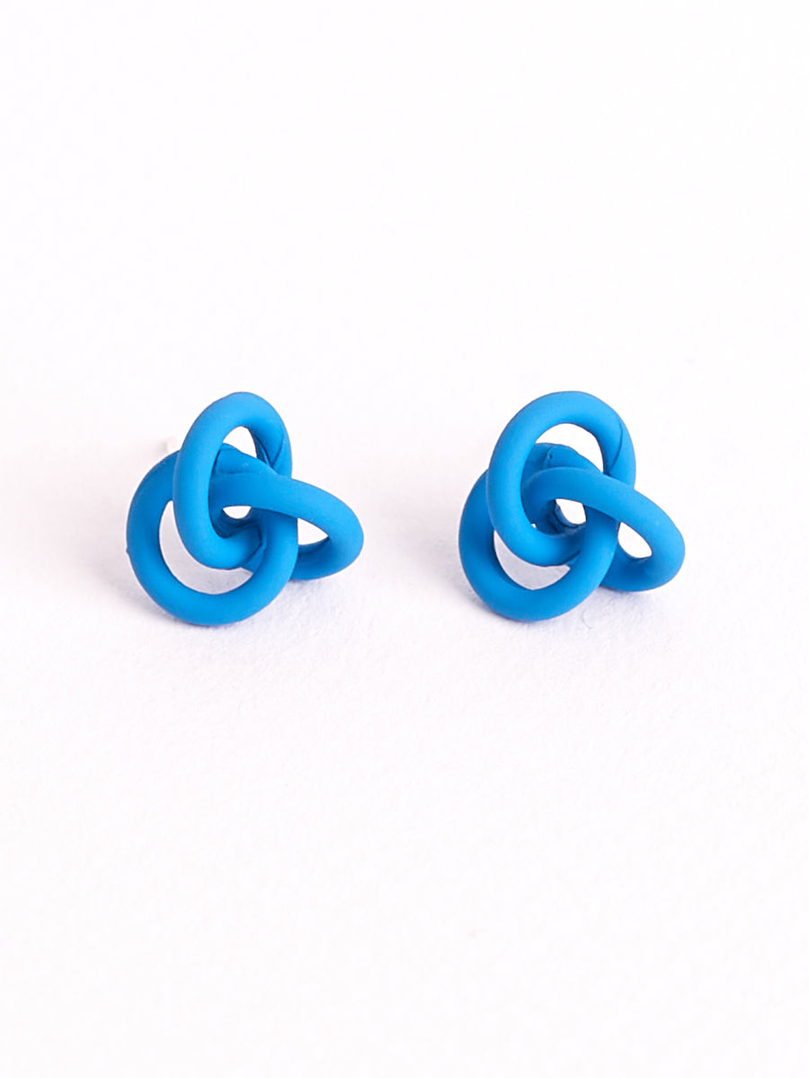 Blue Knot Stud Earring!– Female Form