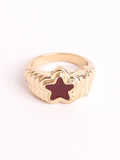 Star Gem Chunky Ring