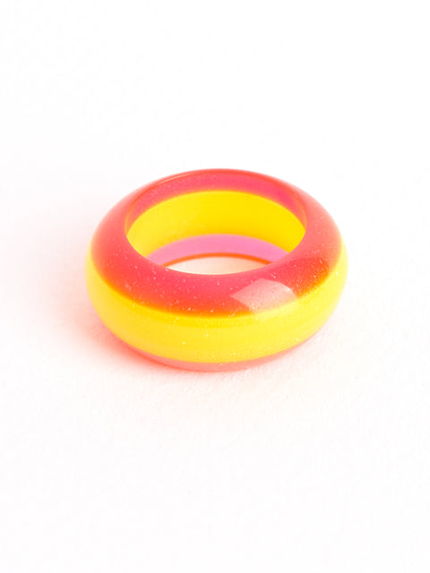 Rainbow Striped Ring