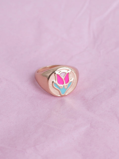 Flower Signet Ring