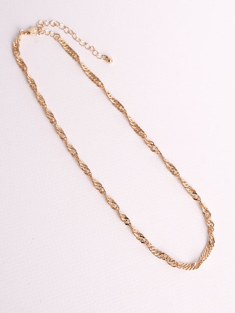 #twisted gold necklace