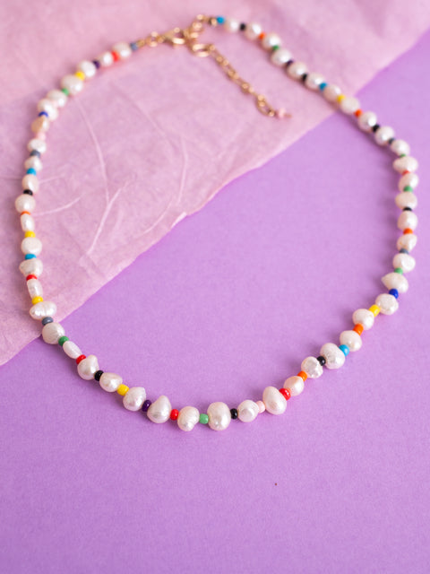 #rainbow necklace