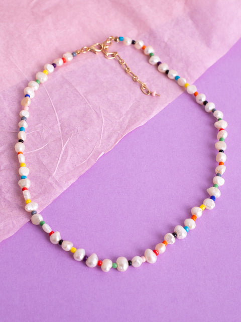 #rainbow necklace