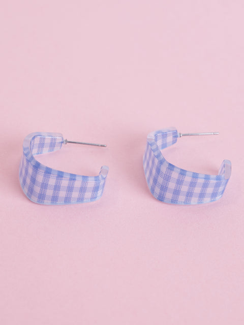 Picnic Squared Hoop Earring