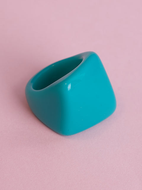 Chunky Asymmetrical Acrylic Ring