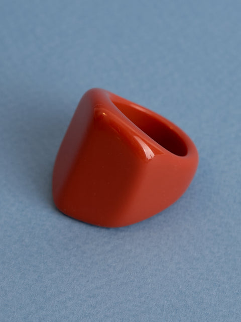 Chunky Pointed Edge Acrylic Ring