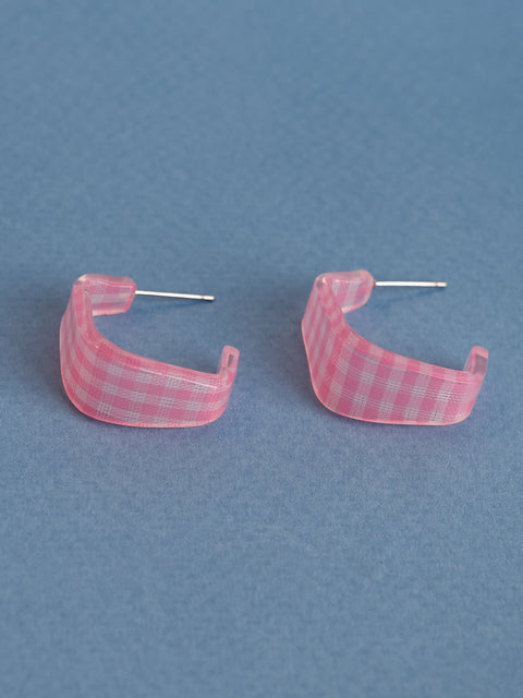 Picnic Squared Hoop Earring