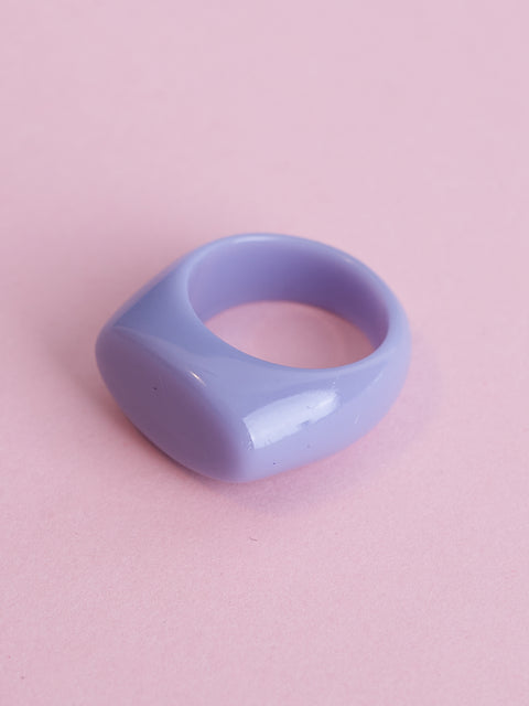 Purple Signet Acrylic Ring