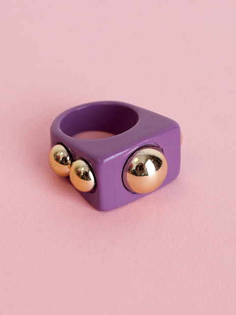 Chunky Rectangle Bulb Ring