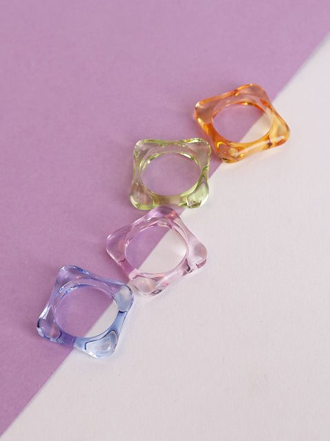 Square Transparent Acrylic Ring