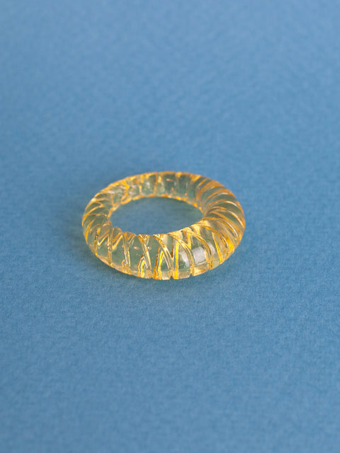Transparent Croissant Ring