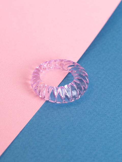 Transparent Croissant Ring